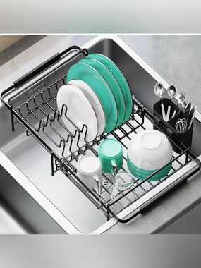 Dish Drying Rack in Sink